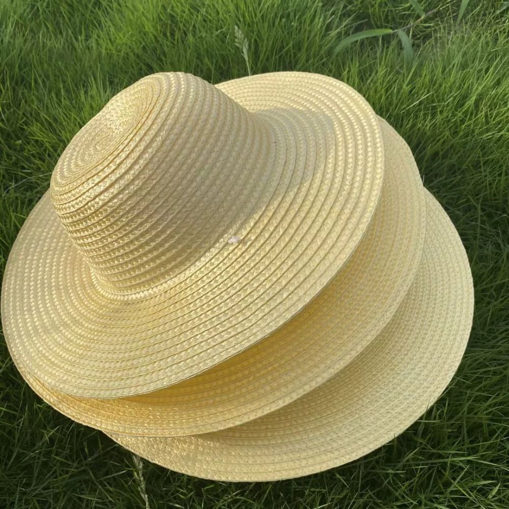 Summer Wide Brim Straw Hat wit - Bucket Hat Straw 评论和价格